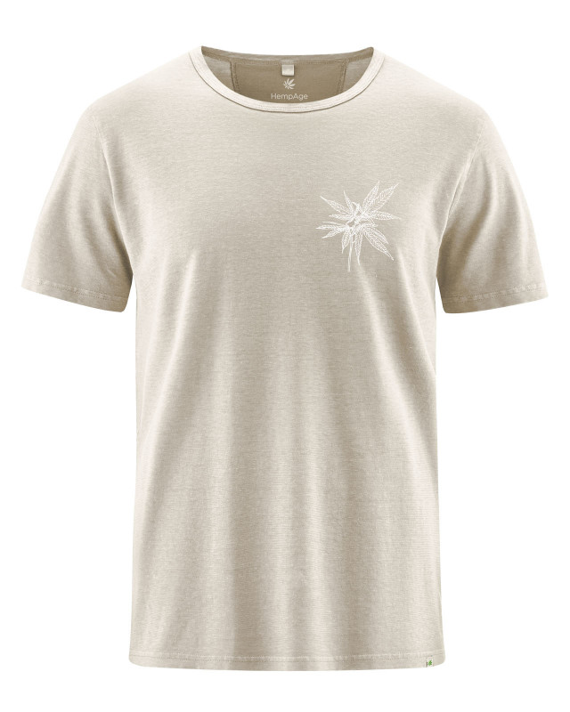 HempAge Hanf T-Shirt - Farbe distel aus Hanf und Bio-Baumwolle