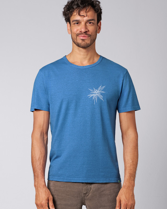 HempAge Hanf T-Shirt - Farbe ocean aus Hanf und Bio-Baumwolle