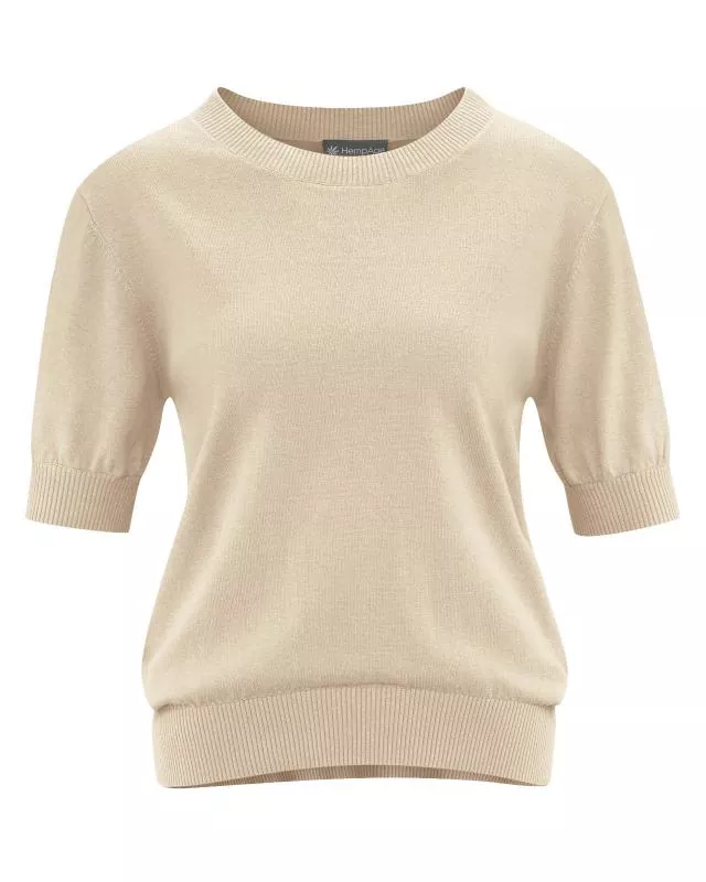 HempAge Hanf Pullover - Farbe gobi aus Hanf und Bio-Baumwolle