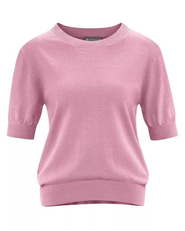 HempAge Hanf Pullover - Farbe rose aus Hanf und Bio-Baumwolle