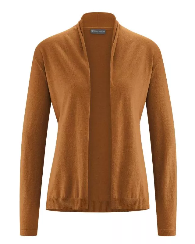 HempAge Hanf Strickjacke - Farbe almond aus Hanf und Bio-Baumwolle