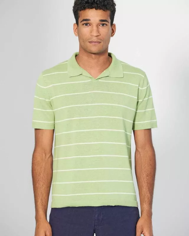 HempAge Hanf Polo Shirt - Farbe matcha aus Hanf und Bio-Baumwolle