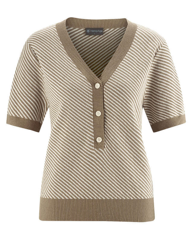 HempAge Hanf Pullover - Farbe grit aus Hanf und Bio-Baumwolle