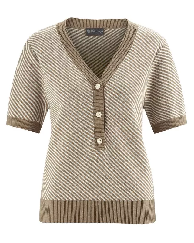 HempAge Hanf Pullover - Farbe grit aus Hanf und Bio-Baumwolle
