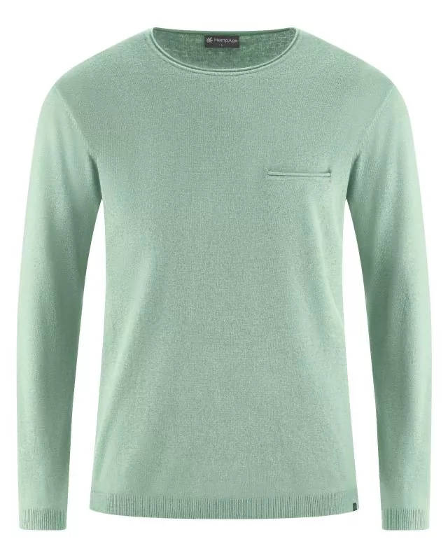 HempAge Hanf Pullover - Farbe menta aus Hanf und Bio-Baumwolle