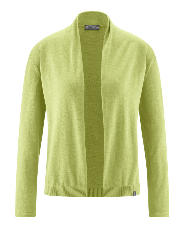 HempAge Hanf Cardigan - Farbe bamboo aus Hanf und Bio-Baumwolle