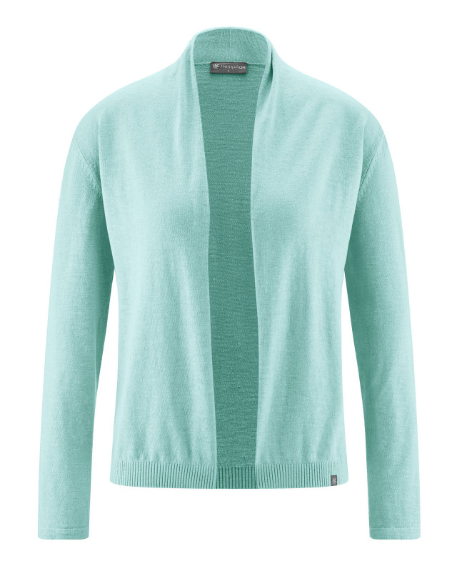 HempAge Hanf Cardigan - Farbe lake aus Hanf und Bio-Baumwolle