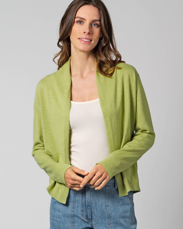 HempAge Hanf Cardigan - Farbe bamboo aus Hanf und Bio-Baumwolle