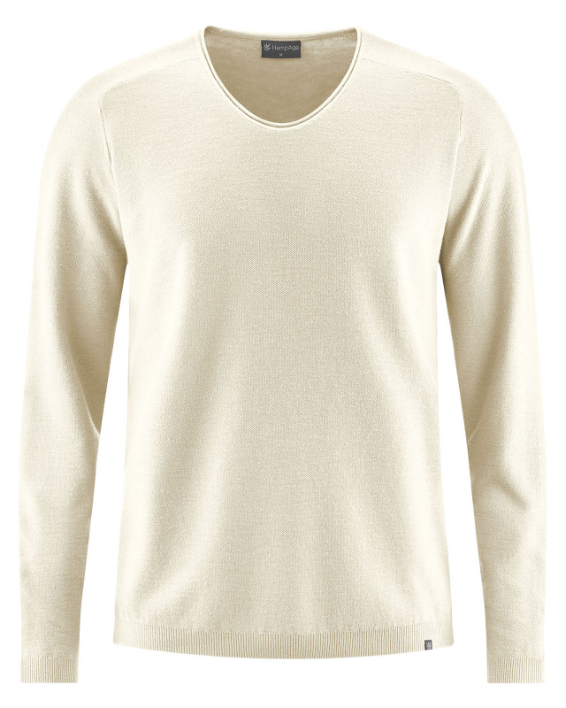 HempAge Hanf Sommerpullover - Farbe natur aus Hanf und Bio-Baumwolle