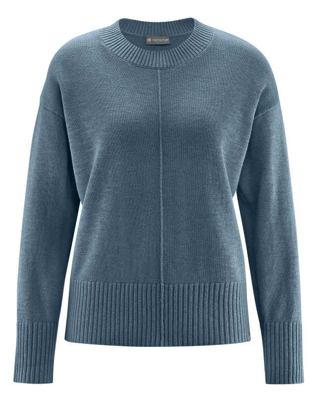HempAge Hanf Pullover Strick - Farbe dove aus Hanf und Bio-Baumwolle