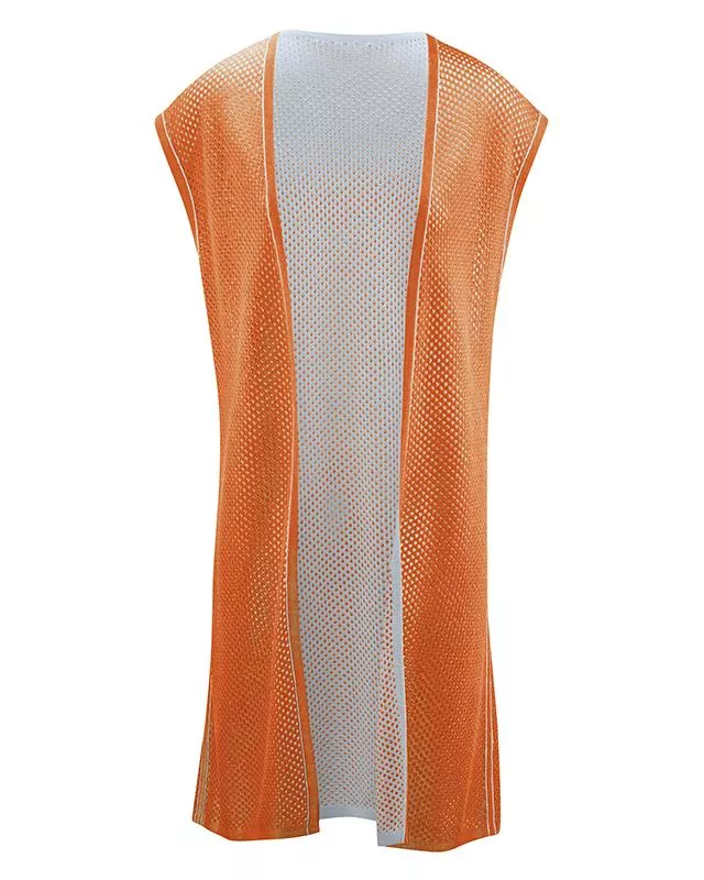 HempAge Hanf Weste - Farbe carrot / grey aus Hanf und Bio-Baumwolle