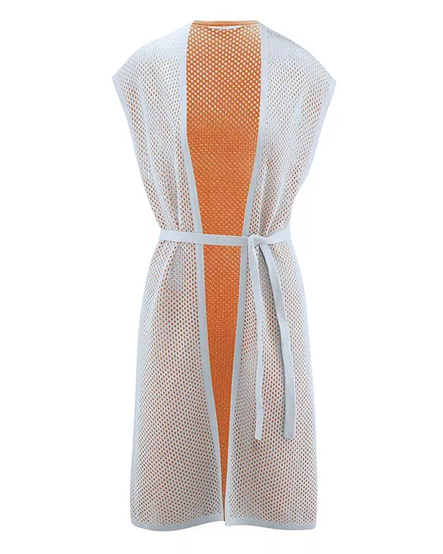 HempAge Hanf Weste - Farbe carrot / grey aus Hanf und Bio-Baumwolle