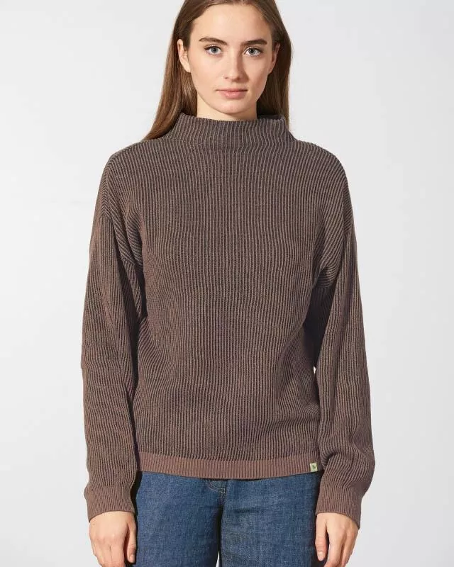 HempAge Hanf Pullover - Farbe anthrazit / gravel aus Hanf und Bio-Baumwolle