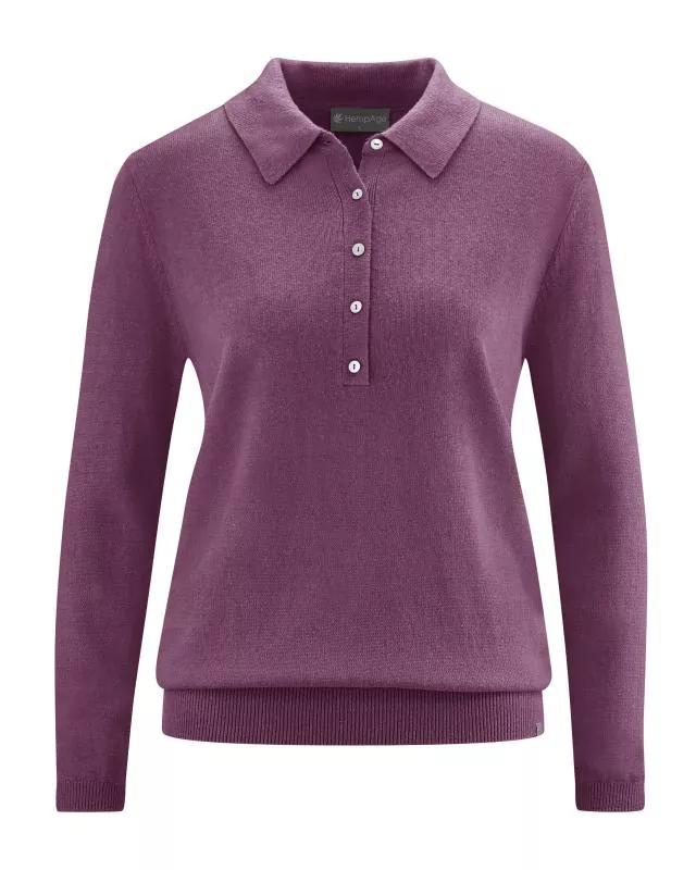 HempAge Hanf Pullover - Farbe purple aus Hanf und Bio-Baumwolle