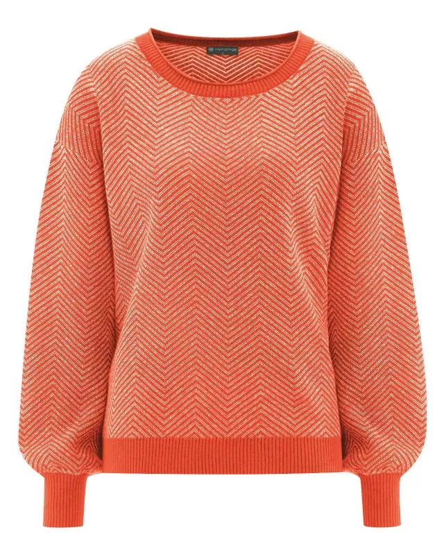 HempAge Hanf Pullover - Farbe brick aus Hanf und Bio-Baumwolle