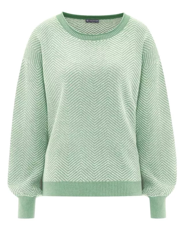 HempAge Hanf Pullover - Farbe menta aus Hanf und Bio-Baumwolle