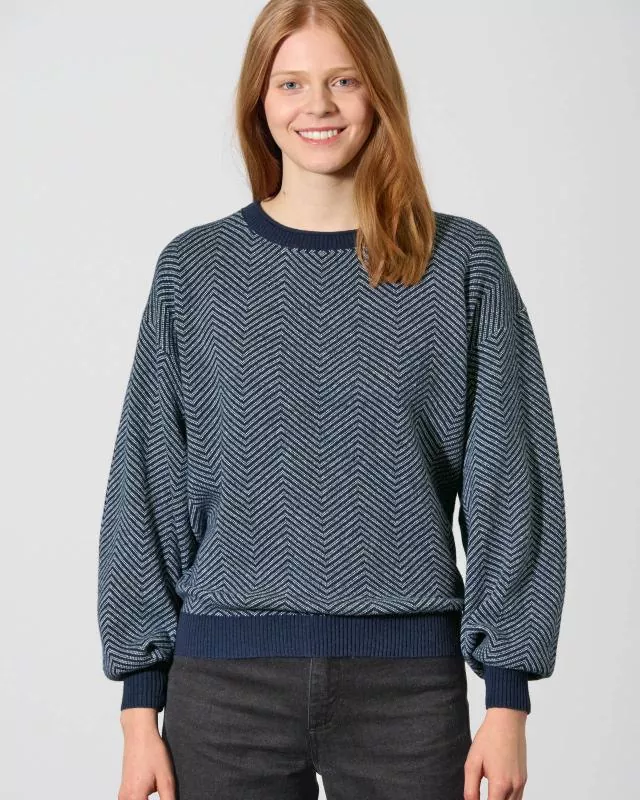 HempAge Hanf Pullover - Farbe navy aus Hanf und Bio-Baumwolle