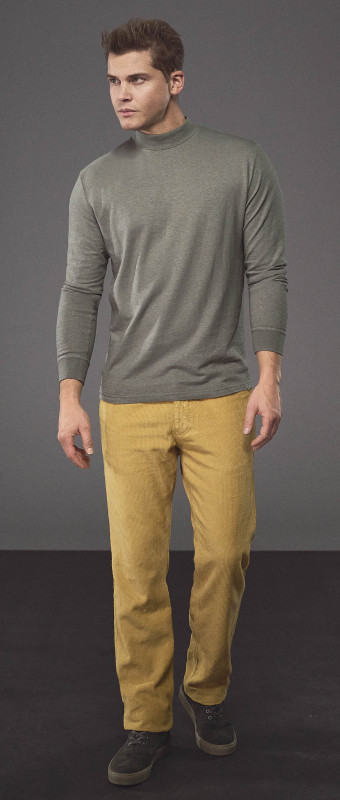 HempAge Hanf Langarmshirt - Farbe thyme aus Hanf und Bio-Baumwolle
