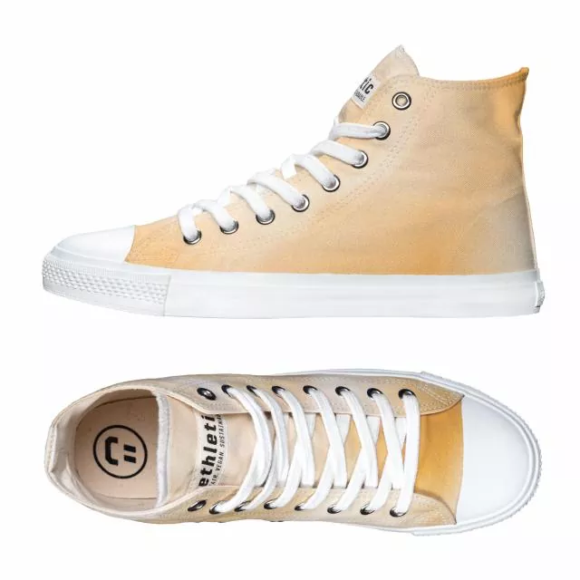 Ethletic Sneaker vegan HiCut Collection 19 - Farbe golden shine / white aus Bio-Baumwolle