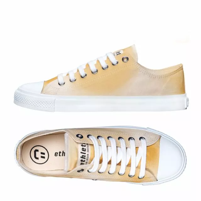 Ethletic Sneaker vegan LoCut Collection 19 - Farbe golden shine / white aus Bio-Baumwolle