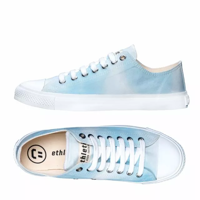 Ethletic Sneaker vegan LoCut Collection 19 - Farbe summer sky / white aus Bio-Baumwolle Ethletic Sneaker vegan LoCut Collection 19 - Farbe summer sky / white aus Bio-Baumwolle