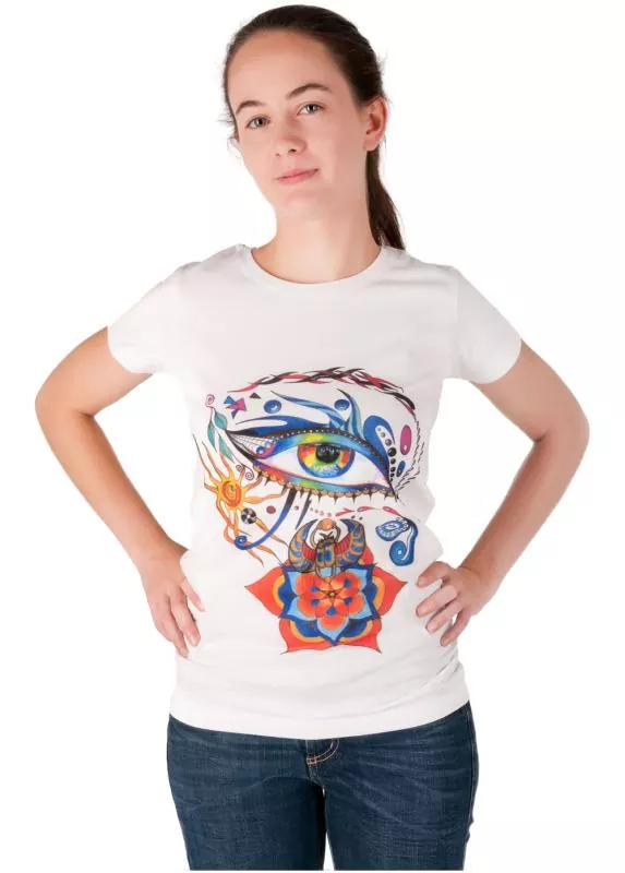 AngelTex T-Shirt - Auge des Ra aus Bio-Baumwolle