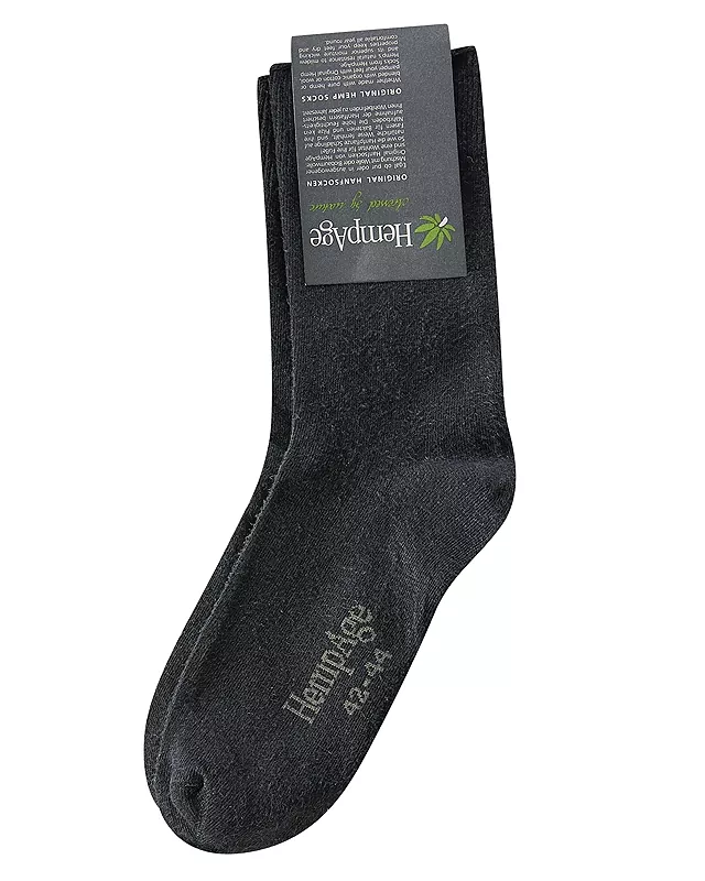 HempAge Hanf Socken - Farbe black aus Hanf und Bio-Baumwolle