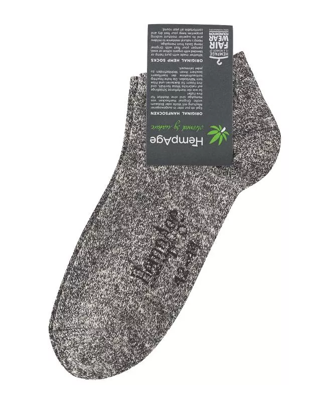 HempAge leichte Sneaker Hanf Socken - Farbe melange aus Hanf und Bio-Baumwolle
