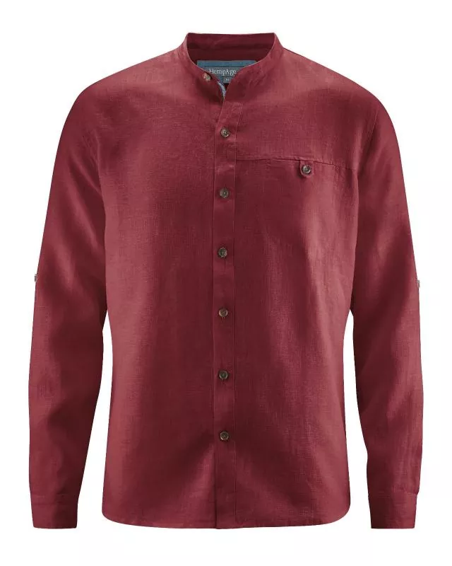 HempAge Hanf Hemd Noam - Farbe chestnut aus 100% Hanf