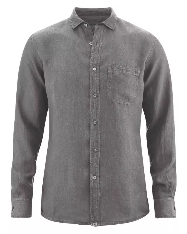 HempAge Hanf Hemd Emperor - Farbe taupe aus 100% Hanf