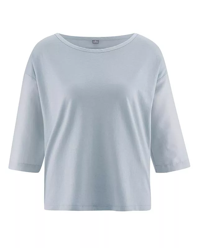 HempAge Hanf Shirt Meril - Farbe platinum aus Hanf und Bio-Baumwolle