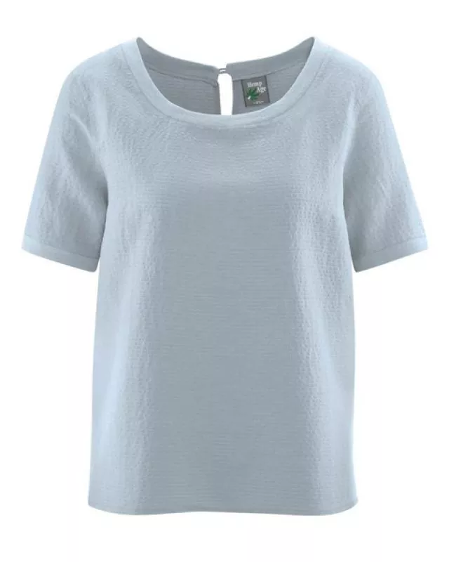 HempAge Hanf Bluse Margaret - Farbe platinum aus Hanf und Bio-Baumwolle