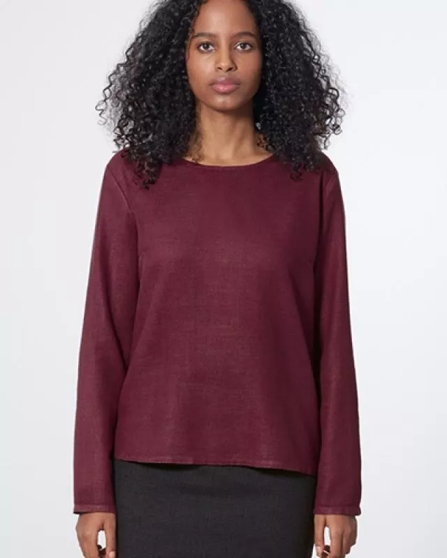 HempAge Hanf Bluse - Farbe rioja aus Hanf und Bio-Baumwolle