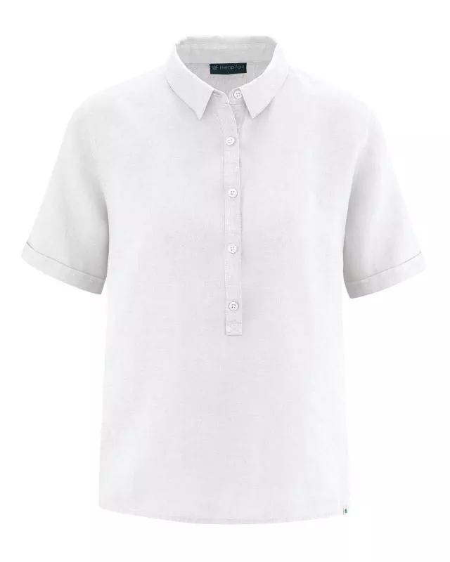 HempAge Hanf Bluse - Farbe white aus 100% Hanf