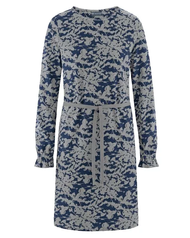 HempAge Hanf Kleid - Farbe rock / navy aus Hanf und Bio-Baumwolle