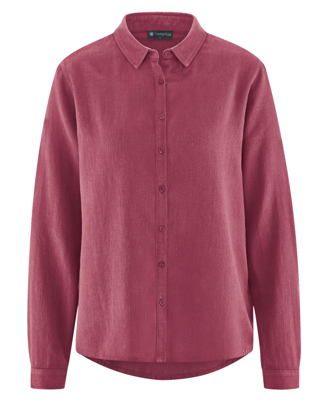 HempAge Hanf Bluse - Farbe tinto aus Hanf und Bio-Baumwolle