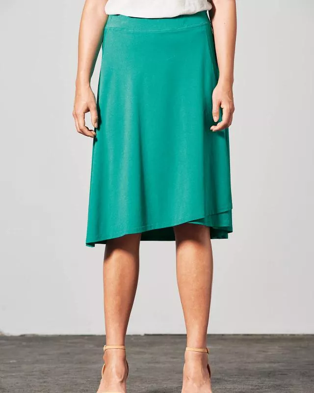 HempAge Hanf Wickelrock - Farbe emerald aus Bio-Baumwolle und Hanf