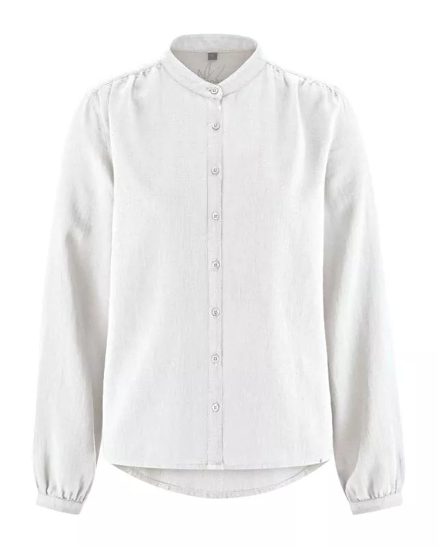 HempAge Hanf Bluse - Farbe white aus Hanf und Bio-Baumwolle