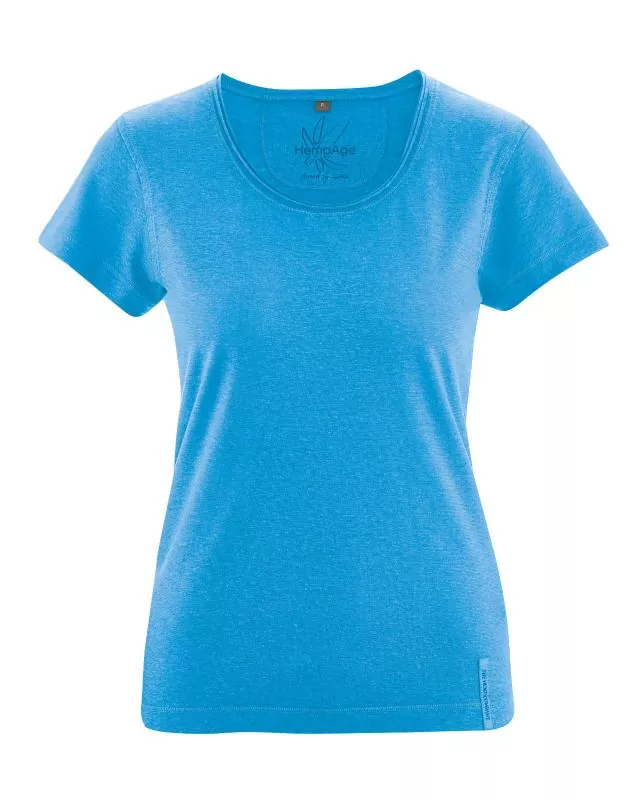 HempAge Hanf T-Shirt Breeze - Farbe topaz aus Hanf und Bio-Baumwolle