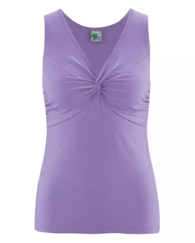 HempAge Hanf Top Norma Jean - Farbe lilac aus Hanf und Bio-Baumwolle