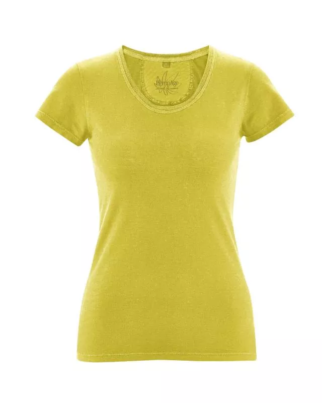 HempAge Hanf Shirt Sunny - Farbe apple aus Hanf und Bio-Baumwolle
