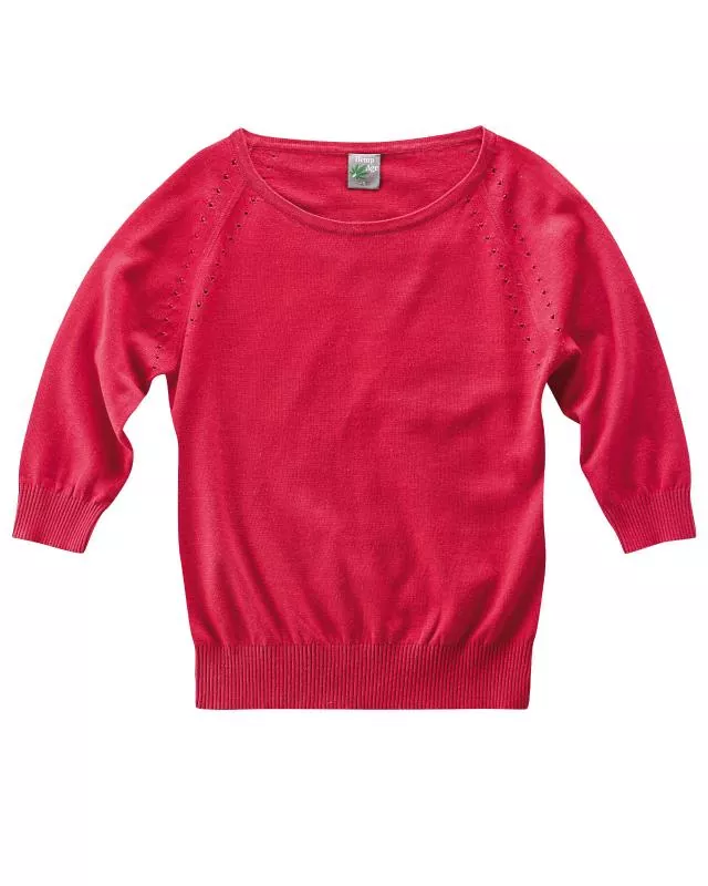 HempAge Hanf Pullover - Farbe chily aus Hanf und Bio-Baumwolle