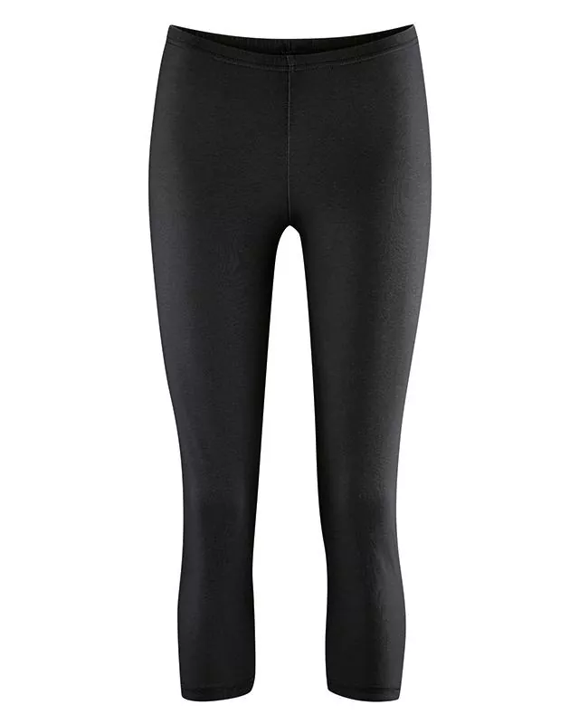 HempAge Hanf Leggings 7/8 - Farbe black aus Hanf und Bio-Baumwolle