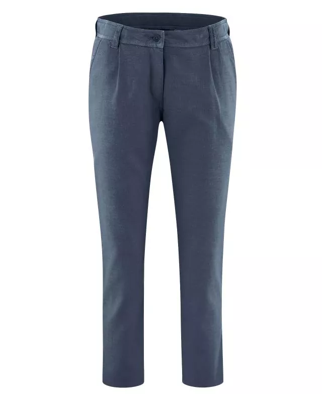 HempAge Hanf Bundfaltenhose - Farbe wintersky aus Bio-Baumwolle und Hanf