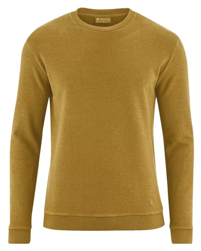HempAge Unisex Hanf Sweatshirt - Farbe peanut aus Hanf und Bio-Baumwolle