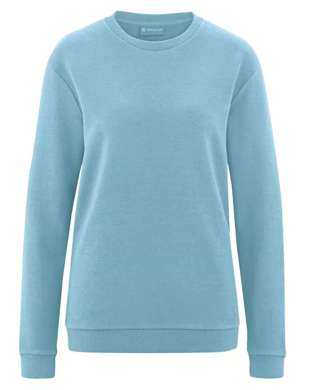 HempAge Unisex Hanf Sweatshirt - Farbe wave aus Hanf und Bio-Baumwolle