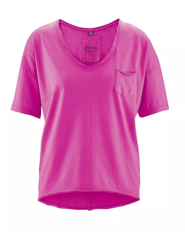 HempAge Hanf T-Shirt Emily - Farbe candy aus Hanf und Bio-Baumwolle