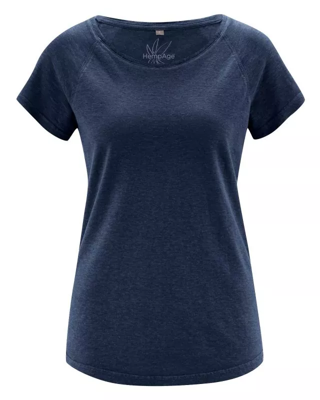 HempAge Hanf Raglan Shirt - Farbe navy aus Hanf und Bio-Baumwolle