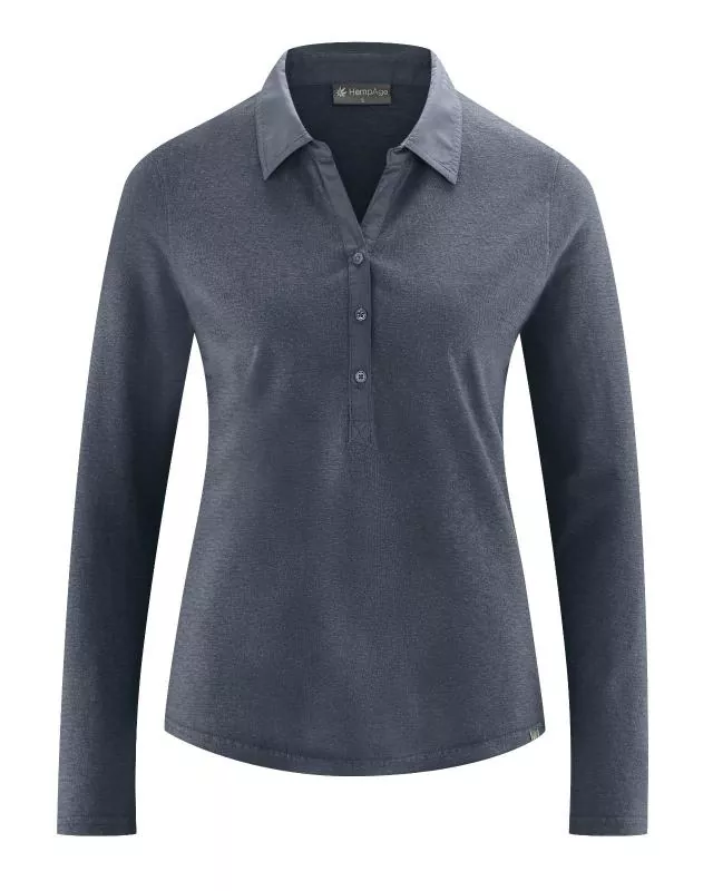 HempAge Hanf Bluse - Farbe dark aus Hanf und Bio-Baumwolle