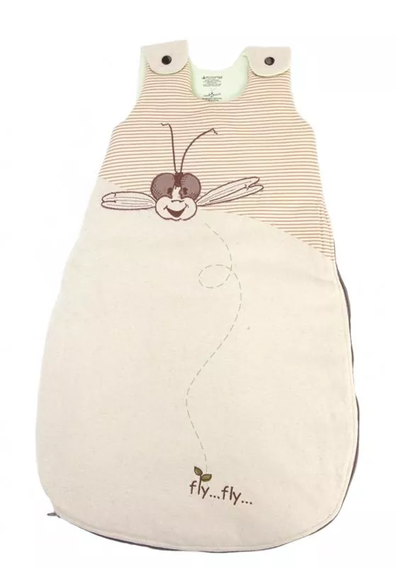 Hanf-Schlafsack "Fly Fly" für Babys - 6-12 Monate aus Hanf und Bio-Baumwolle